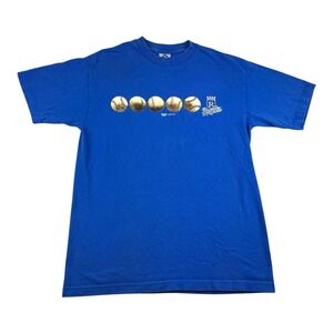 Vintage Kansas City Royals T Shirt Mens Medium Blue Retro MLB Baseball Tee Y2K